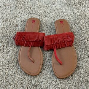 BC fringe sandals
